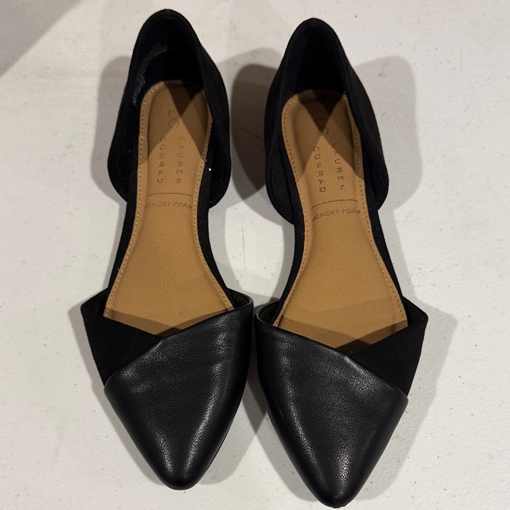 Lauren Conrad Black  Women's Flats Size 6